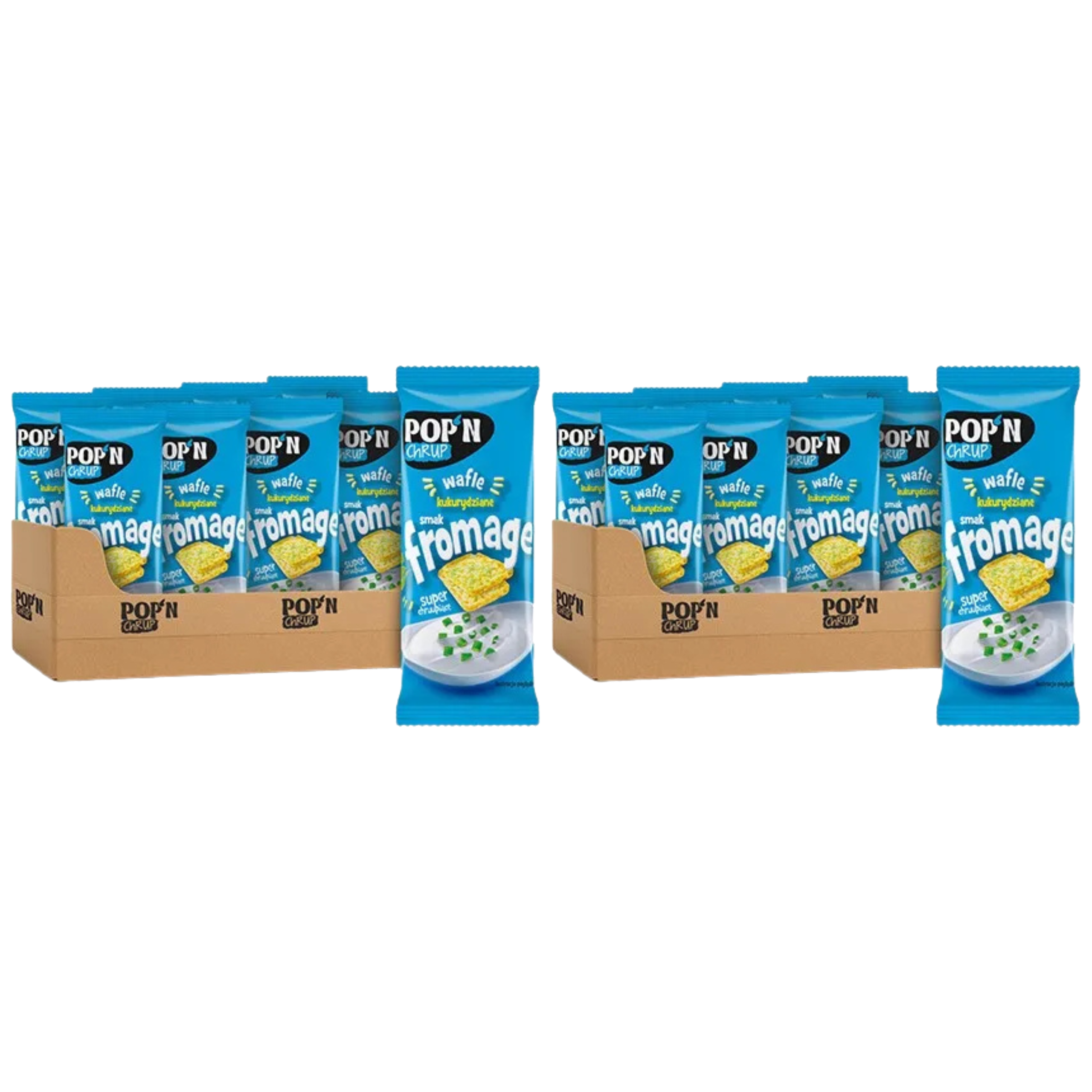 SANTE - POP`N CHRUP Wafle Kukurydziane - 2x 22g - Fromage x48